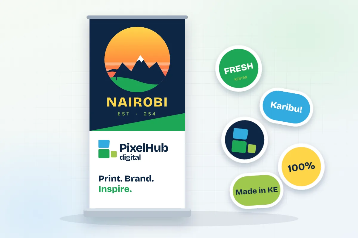 Roll-up banner sizes and design tips for Kenyan events